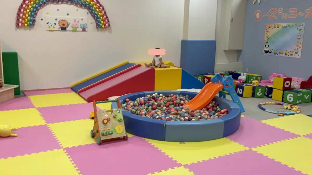 ハピピランドの0〜2才コーナー全体の様子