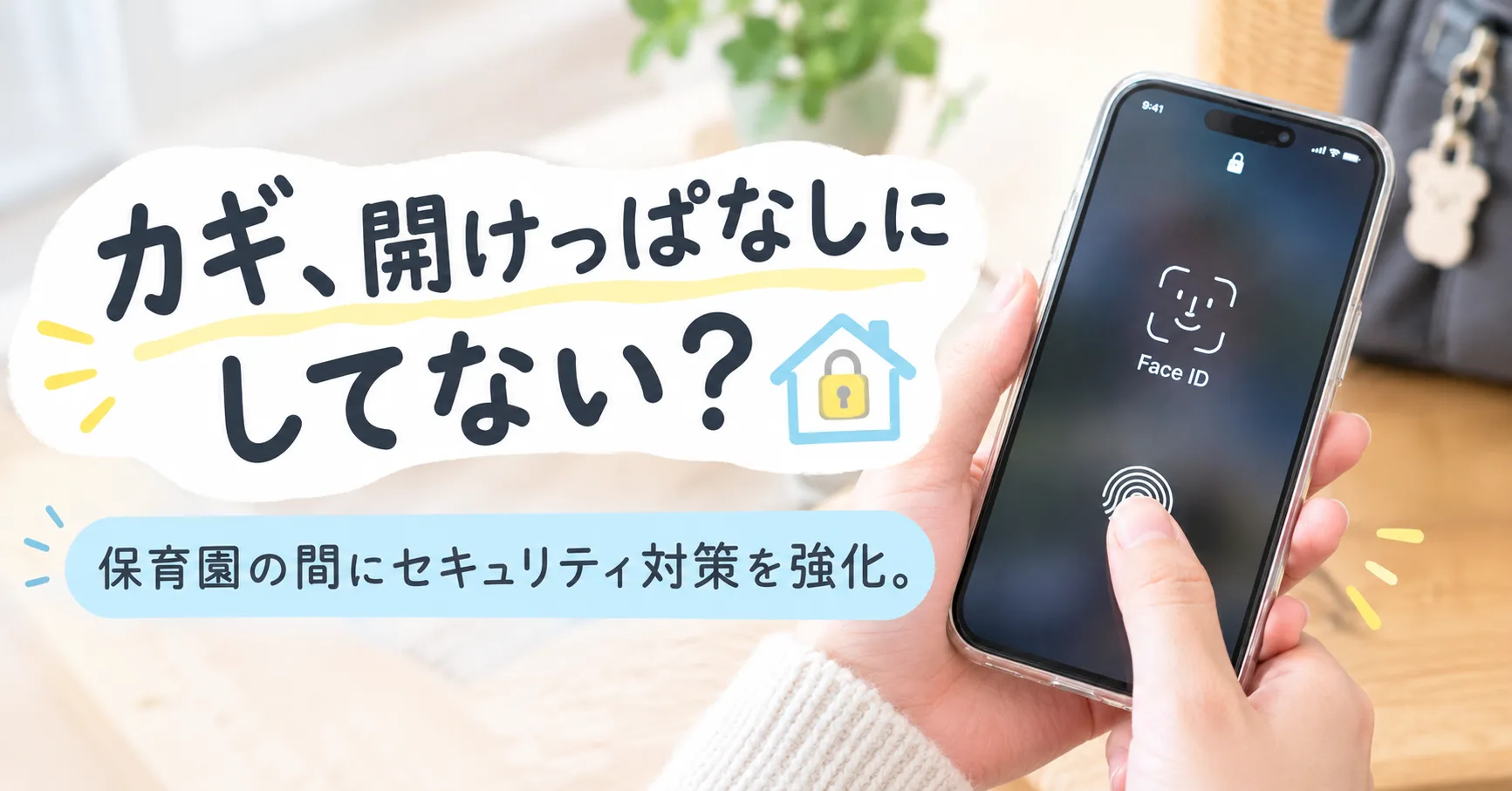 カギ、開けっぱなしにしてない？保育園の間にセキュリティ対策を強化